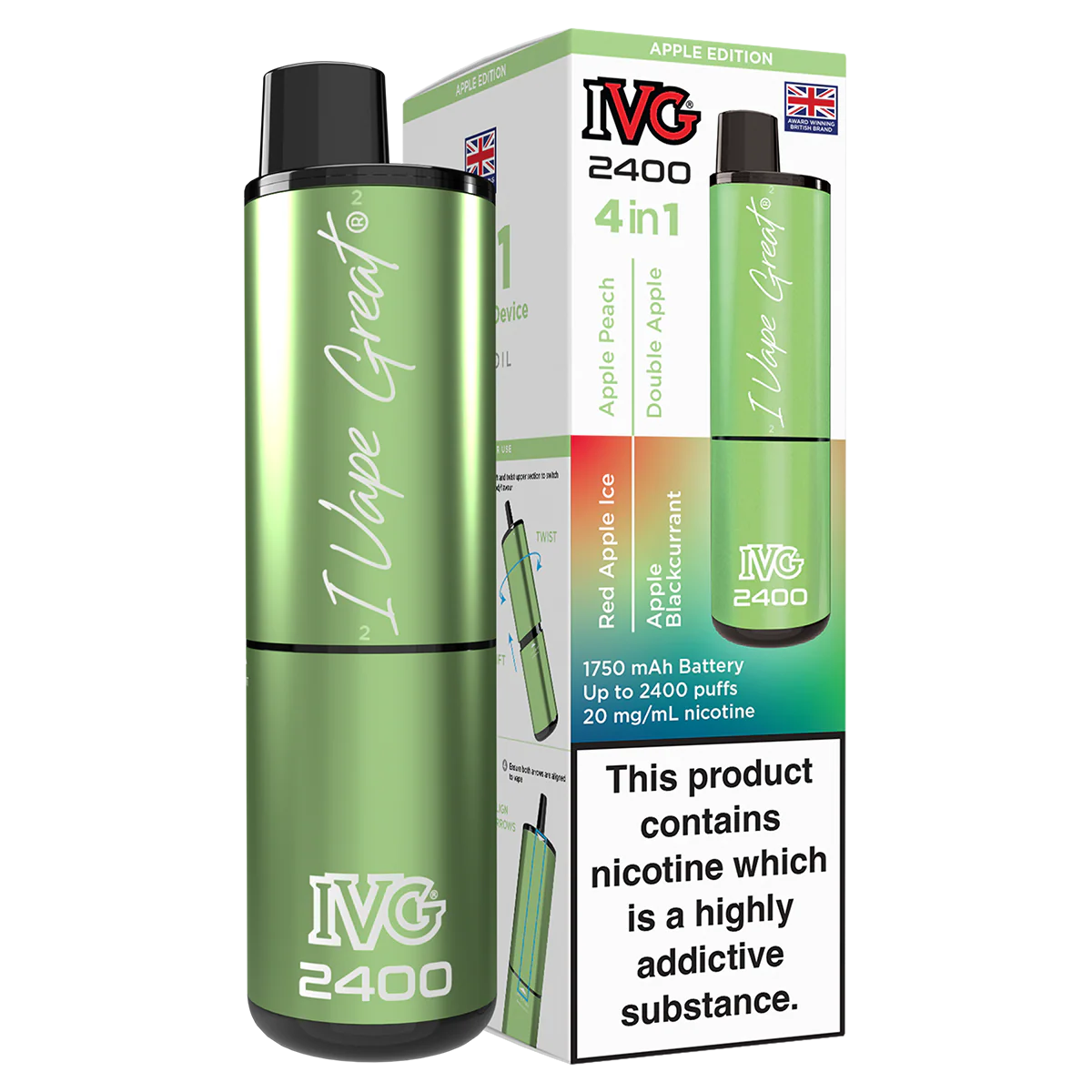 IVG 2400 Rechargeable Vape Kit - Image 5
