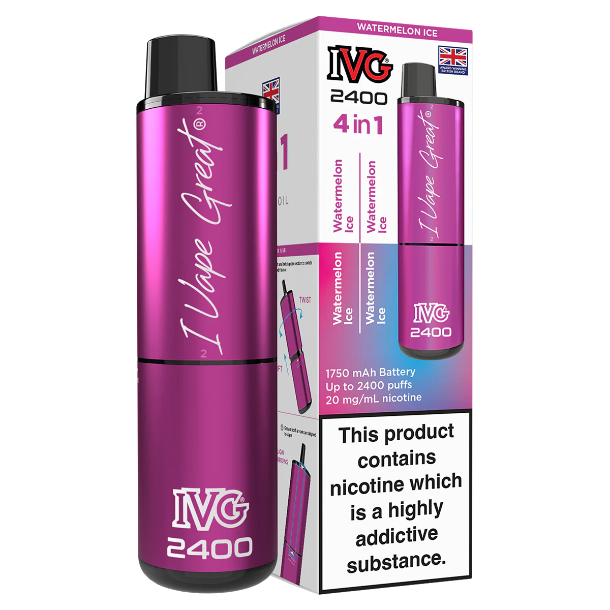 IVG 2400 Rechargeable Vape Kit - Image 53