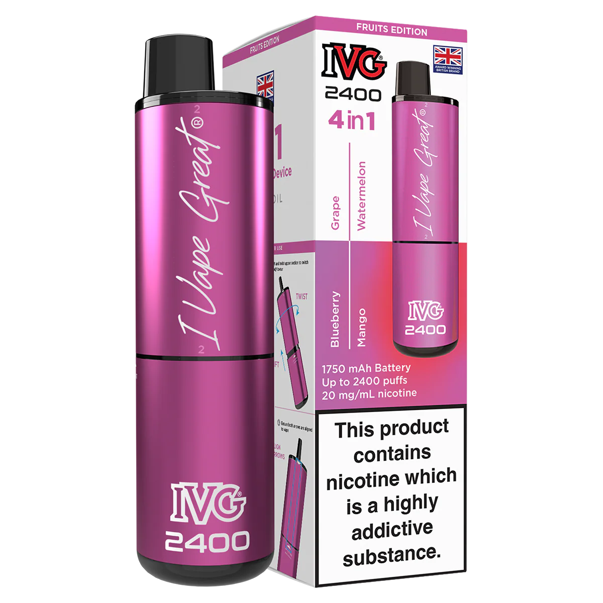 IVG 2400 Rechargeable Vape Kit - Image 56
