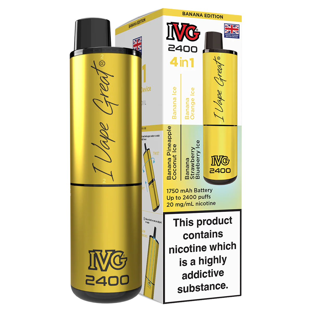 IVG 2400 Rechargeable Vape Kit - Image 6
