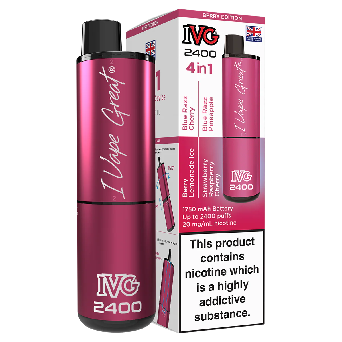IVG 2400 Rechargeable Vape Kit - Image 7