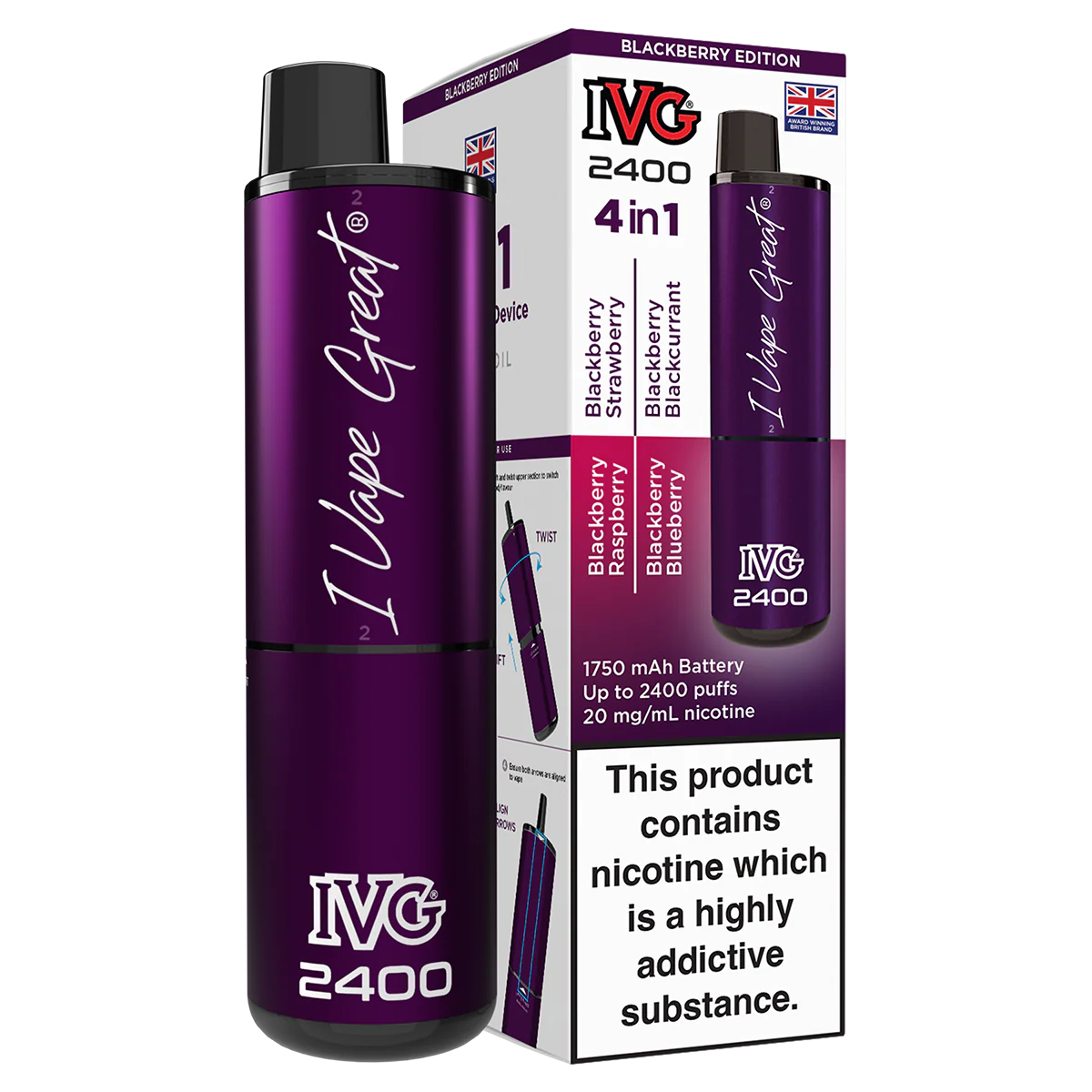 IVG 2400 Rechargeable Vape Kit - Image 8
