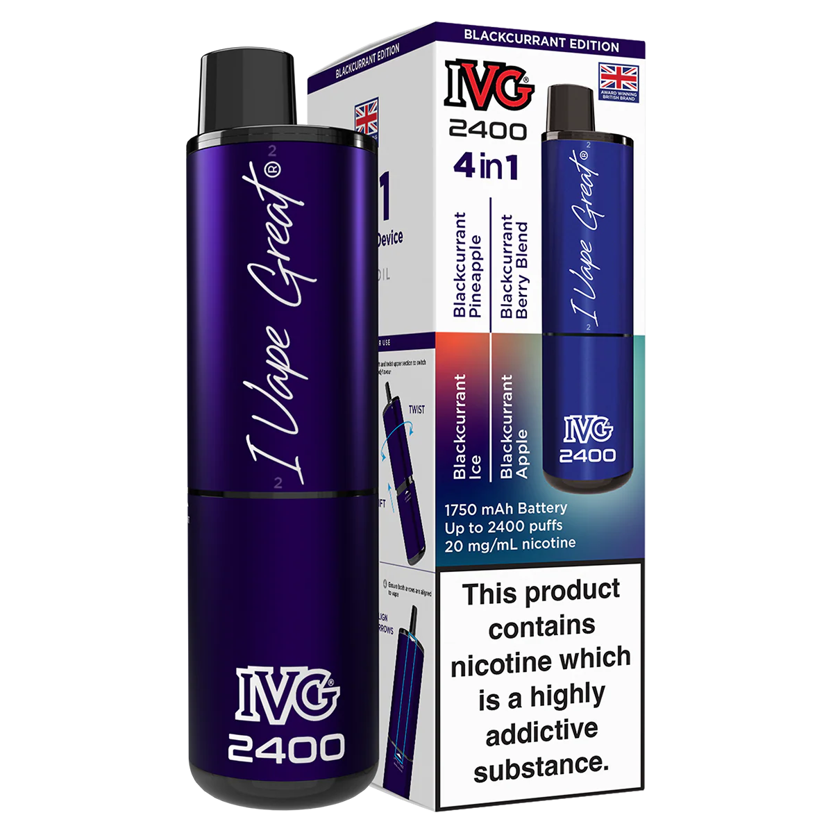 IVG 2400 Rechargeable Vape Kit - Image 9