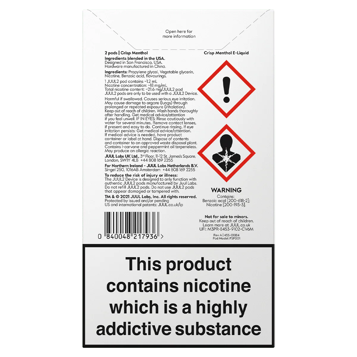 JUUL2 Crisp Menthol (Pack of 2) - Image 2