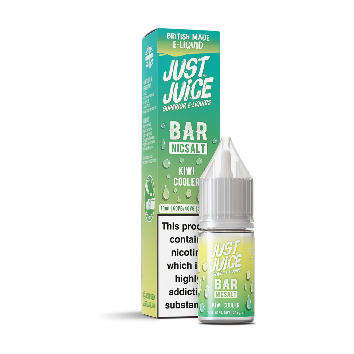 Kiwi Cooler Nic Salt by Just Juice - Image 2