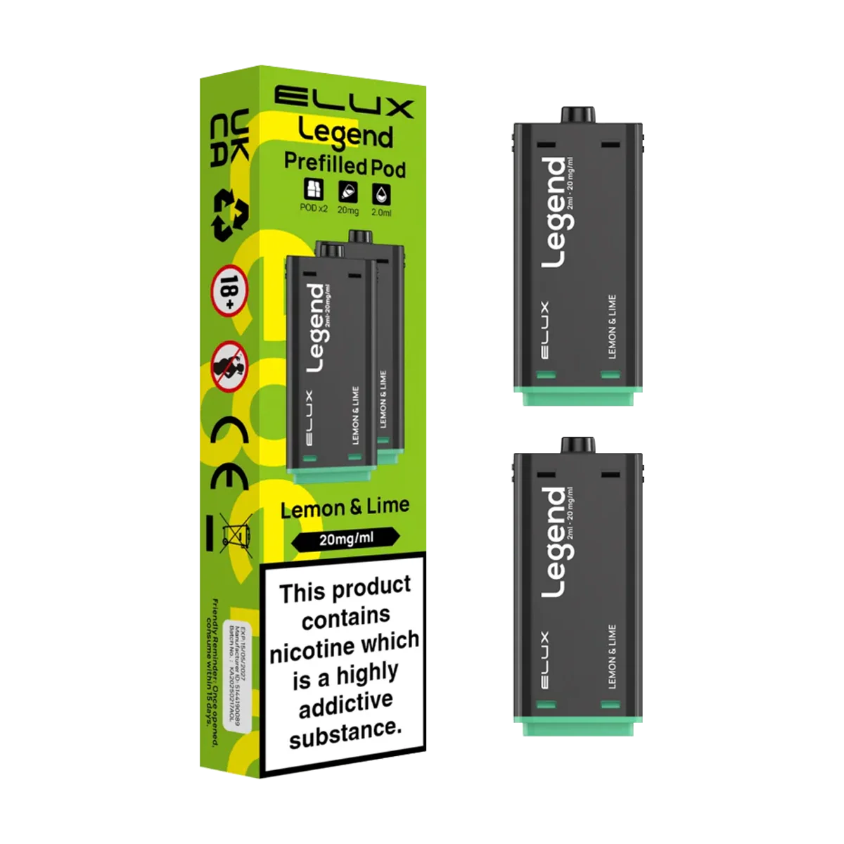 Lemon & Lime Elux Legend 1500 Pods
