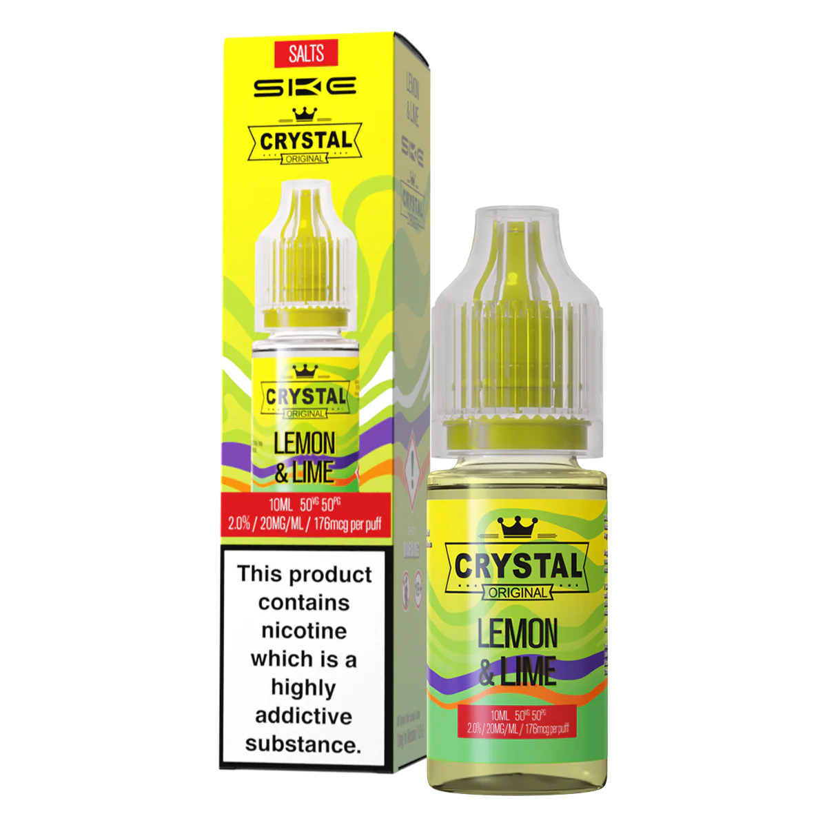 Lemon & Lime Nic Salt by SKE Crystal 10ml - Image 2