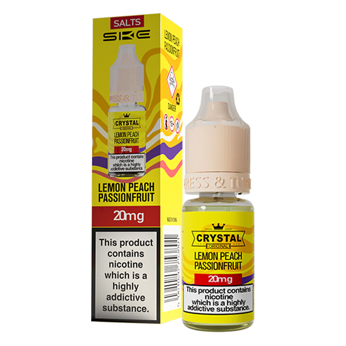 Lemon Peach Passionfruit Nic Salt by SKE Crystal - Image 2