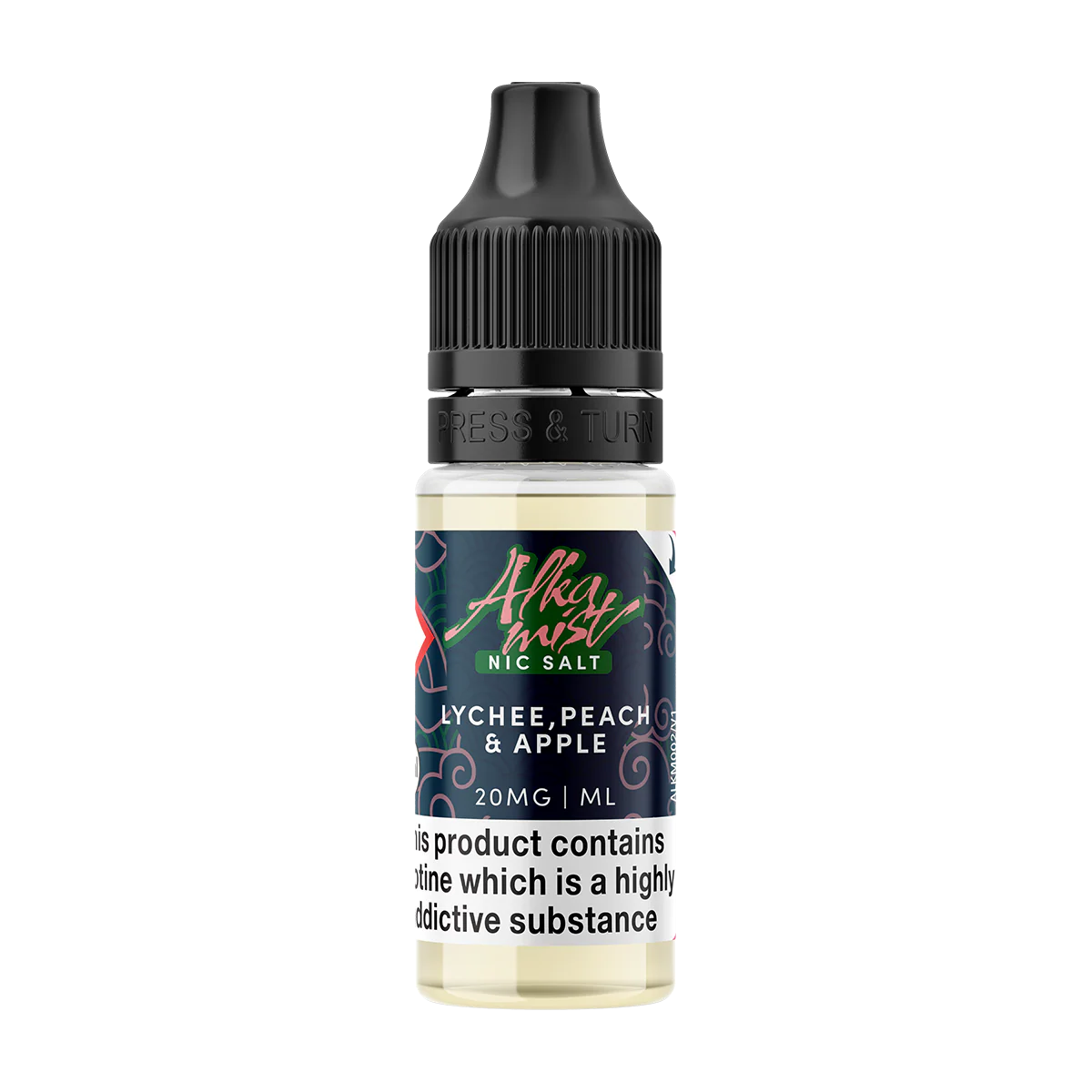 Lychee Peach & Apple Nic Salt by Alka Mist 10ml - Image 2