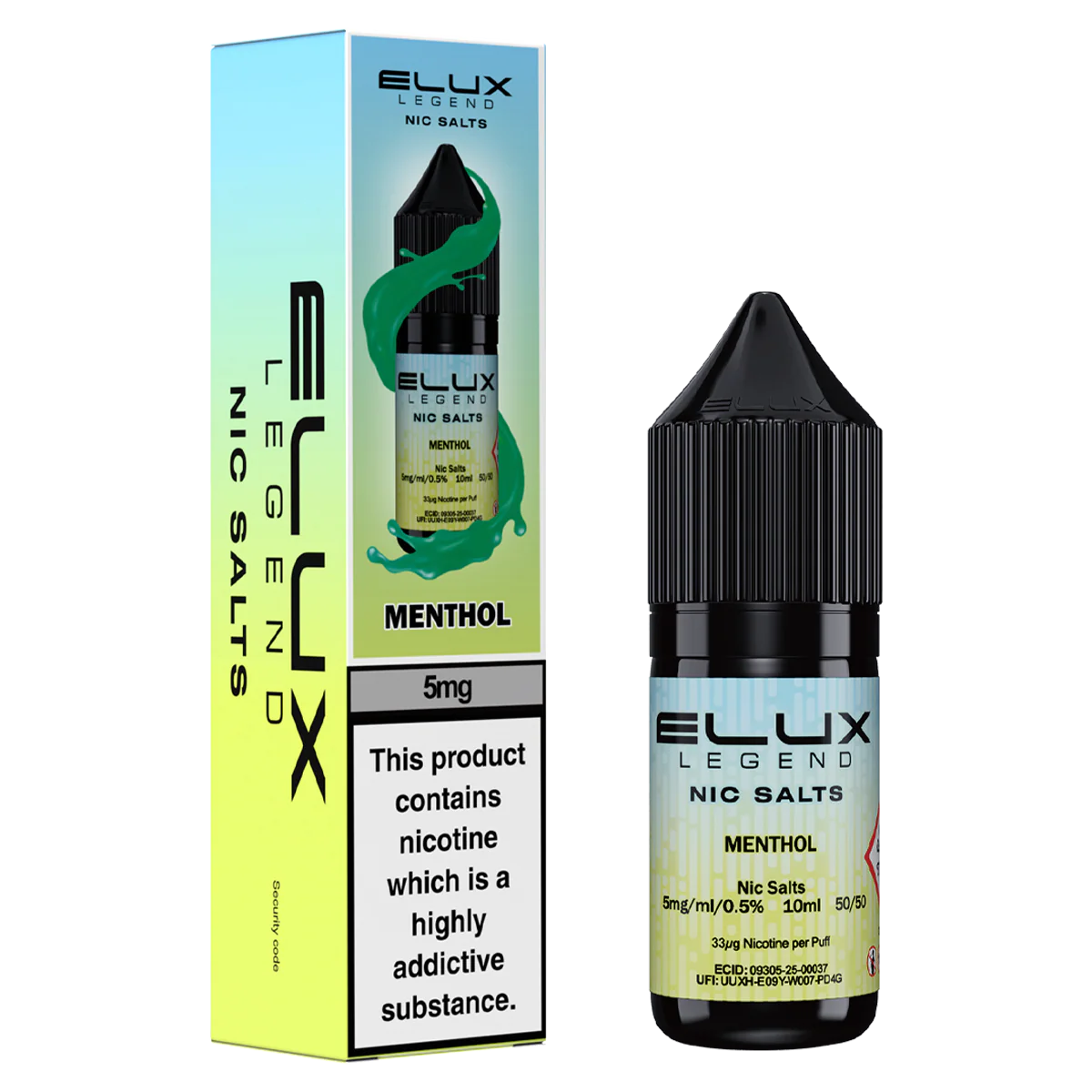 Menthol Nic Salt by Elux 10ml - Image 2