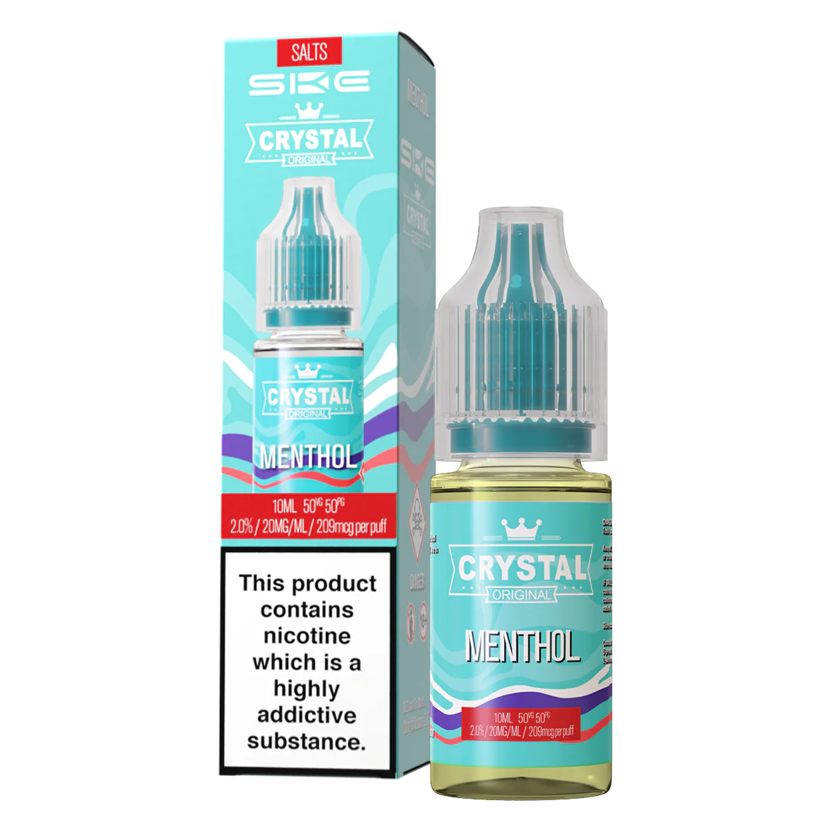 Menthol Nic Salt by SKE Crystal 10ml - Image 2