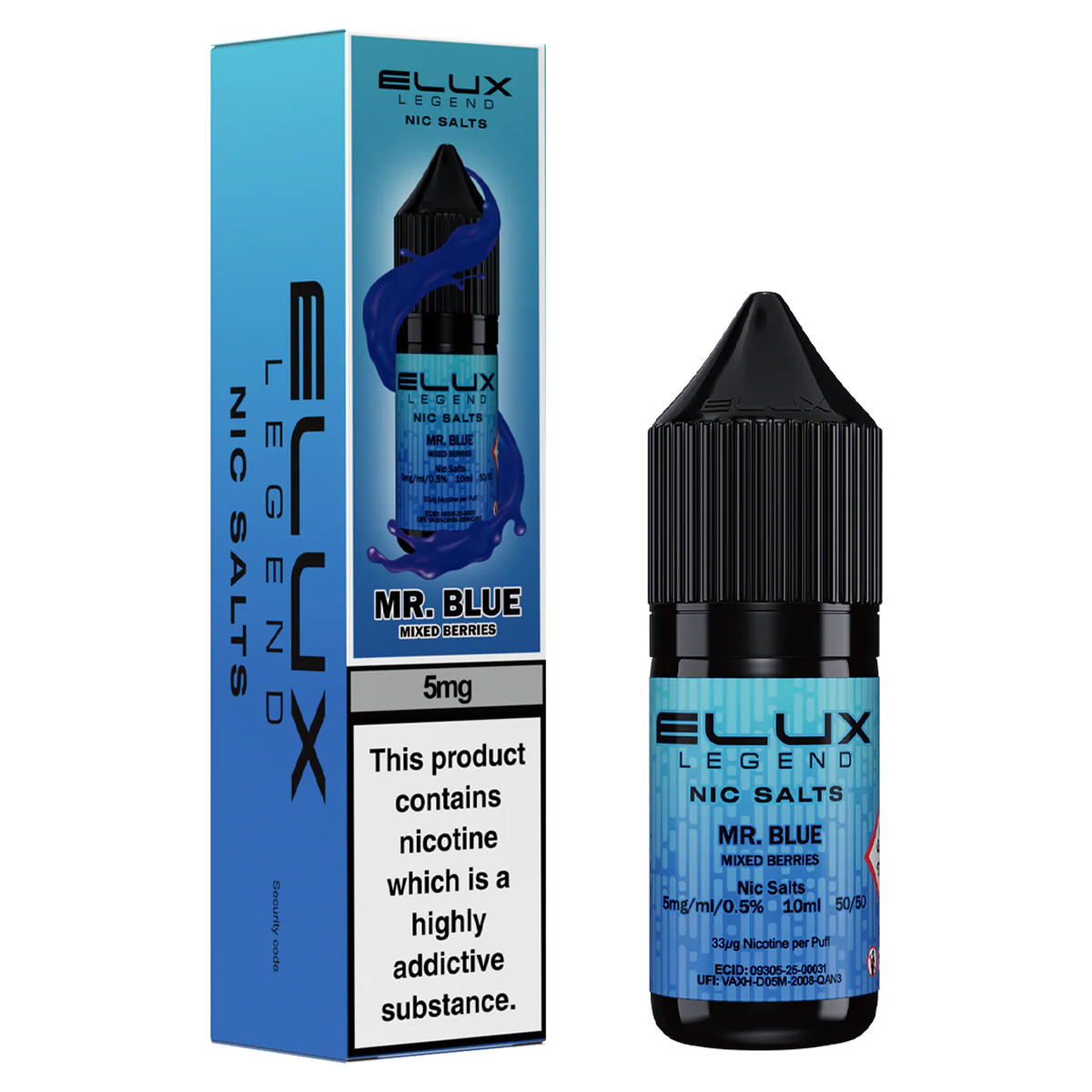Mr Blue Nic Salt by Elux 10ml - Image 2