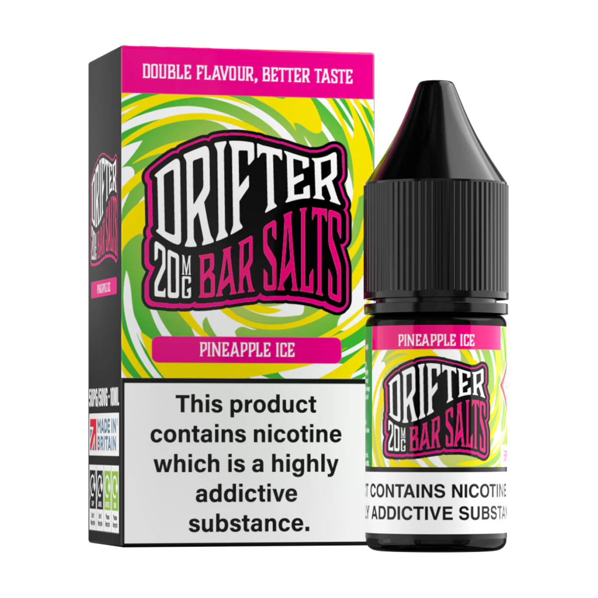 Pineapple Ice Nic Salt by Drifter Bar Salts 10ml - Image 2