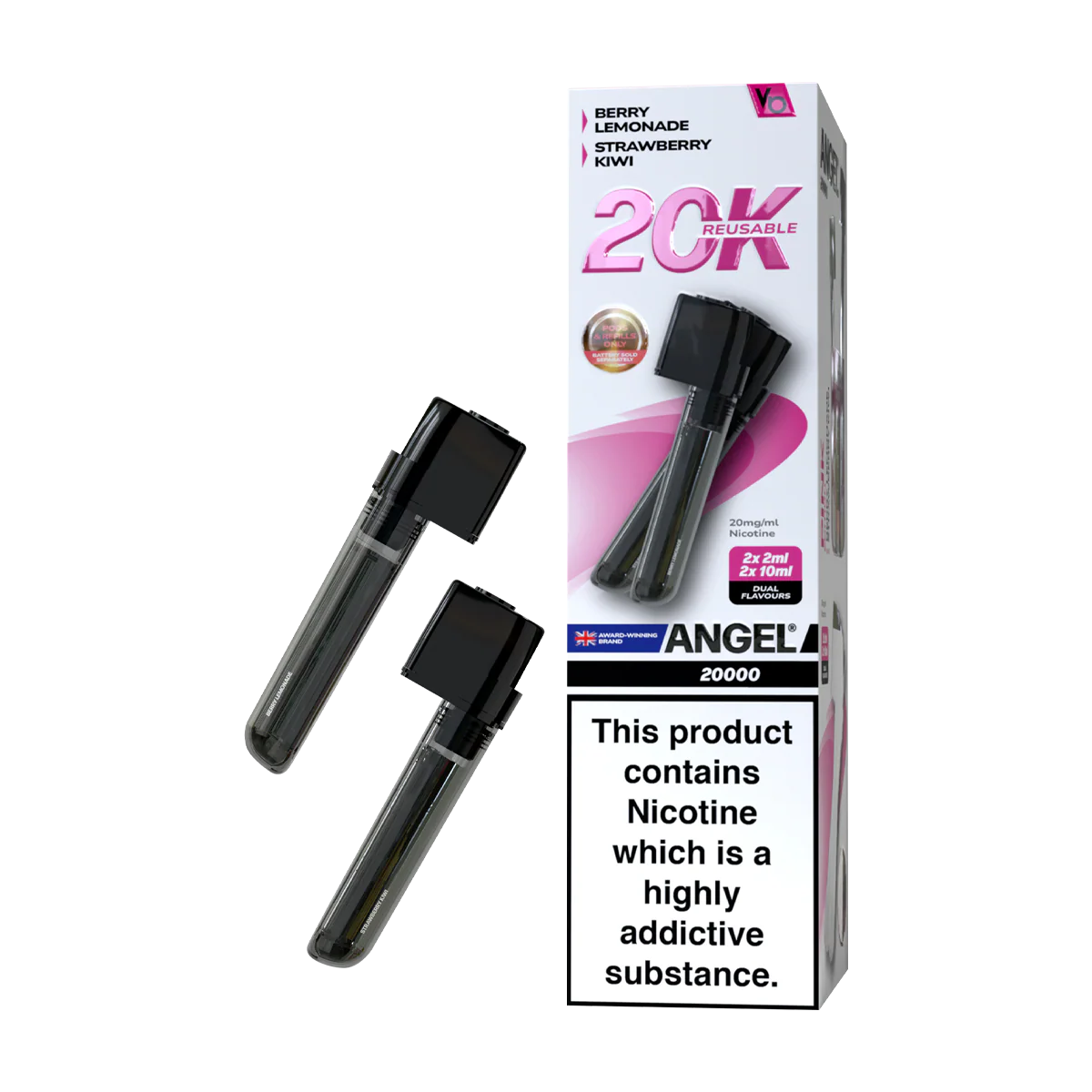 Pink Edition Vapes Bars Angel 20k Refill Pack