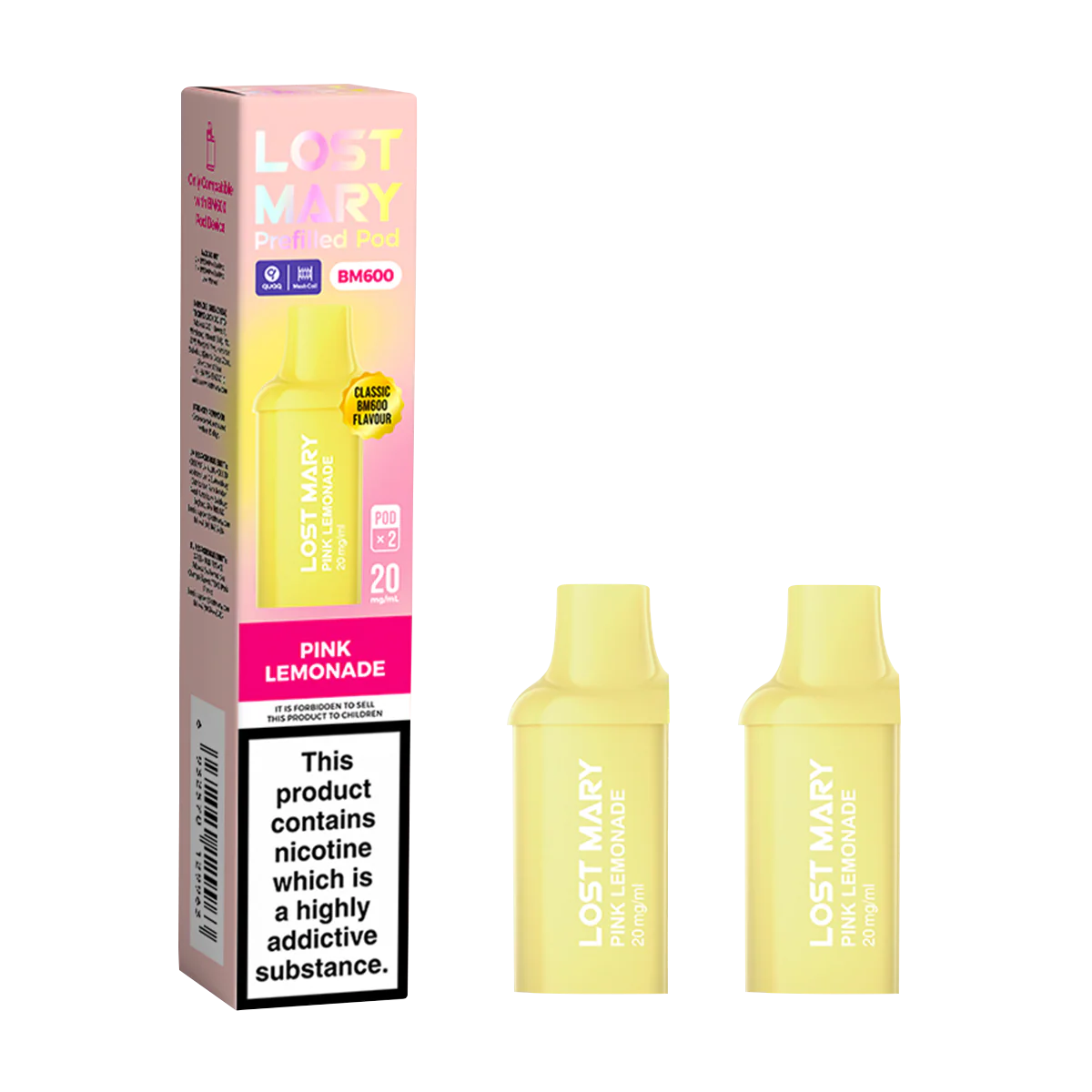 Pink Lemonade Lost Mary BM600 Pods