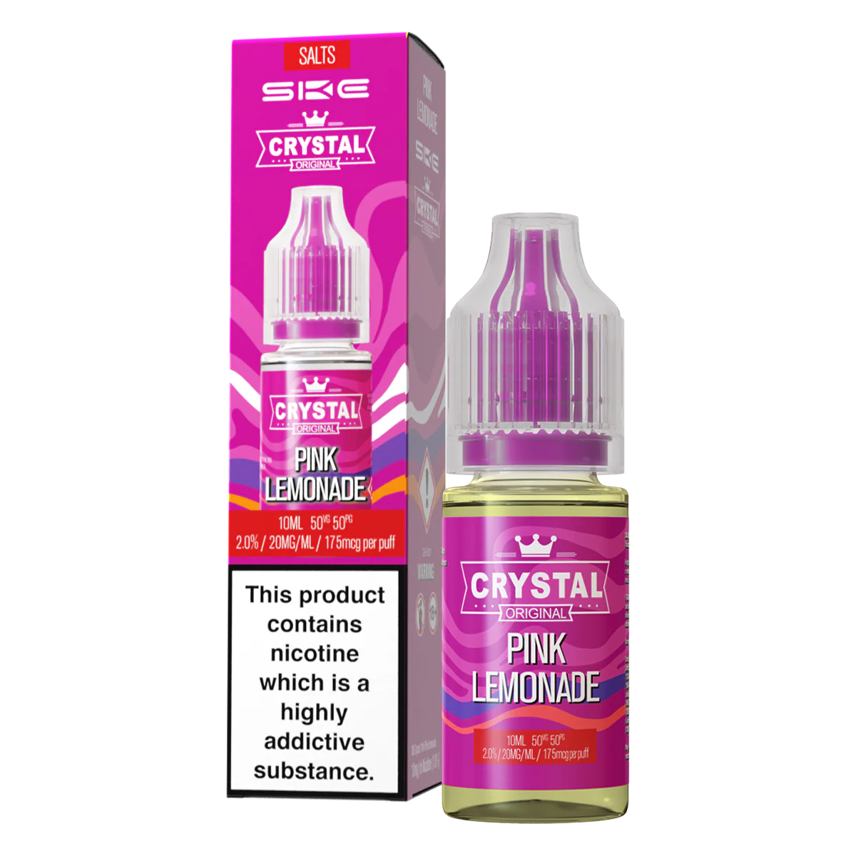 Pink Lemonade Nic Salt by SKE Crystal 10ml - Image 2