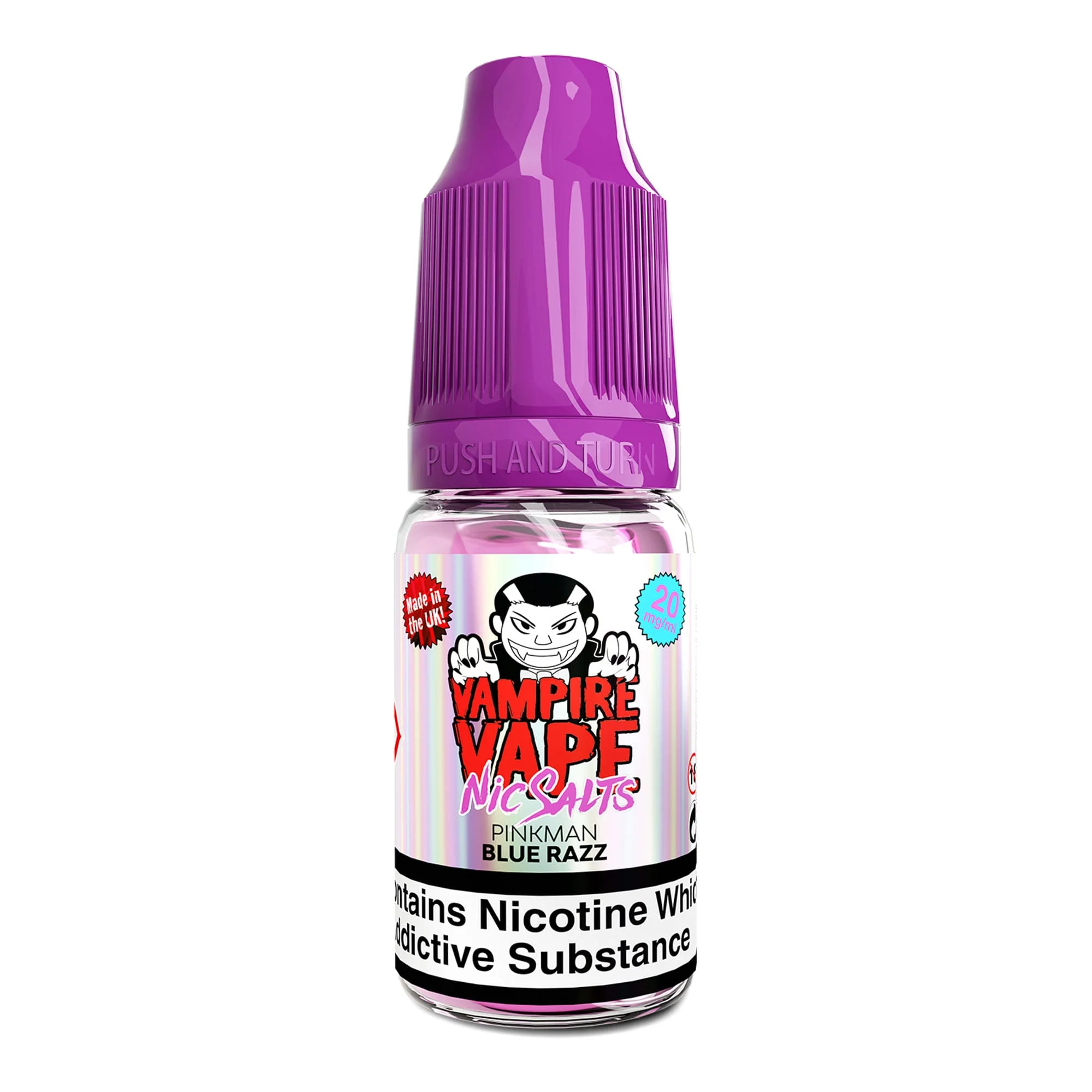 Pinkman Blue Razz Nic Salt E-Liquid by Vampire Vape - Image 4