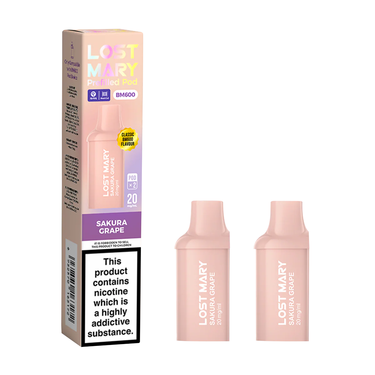 Sakura Grape Lost Mary BM600 Pods