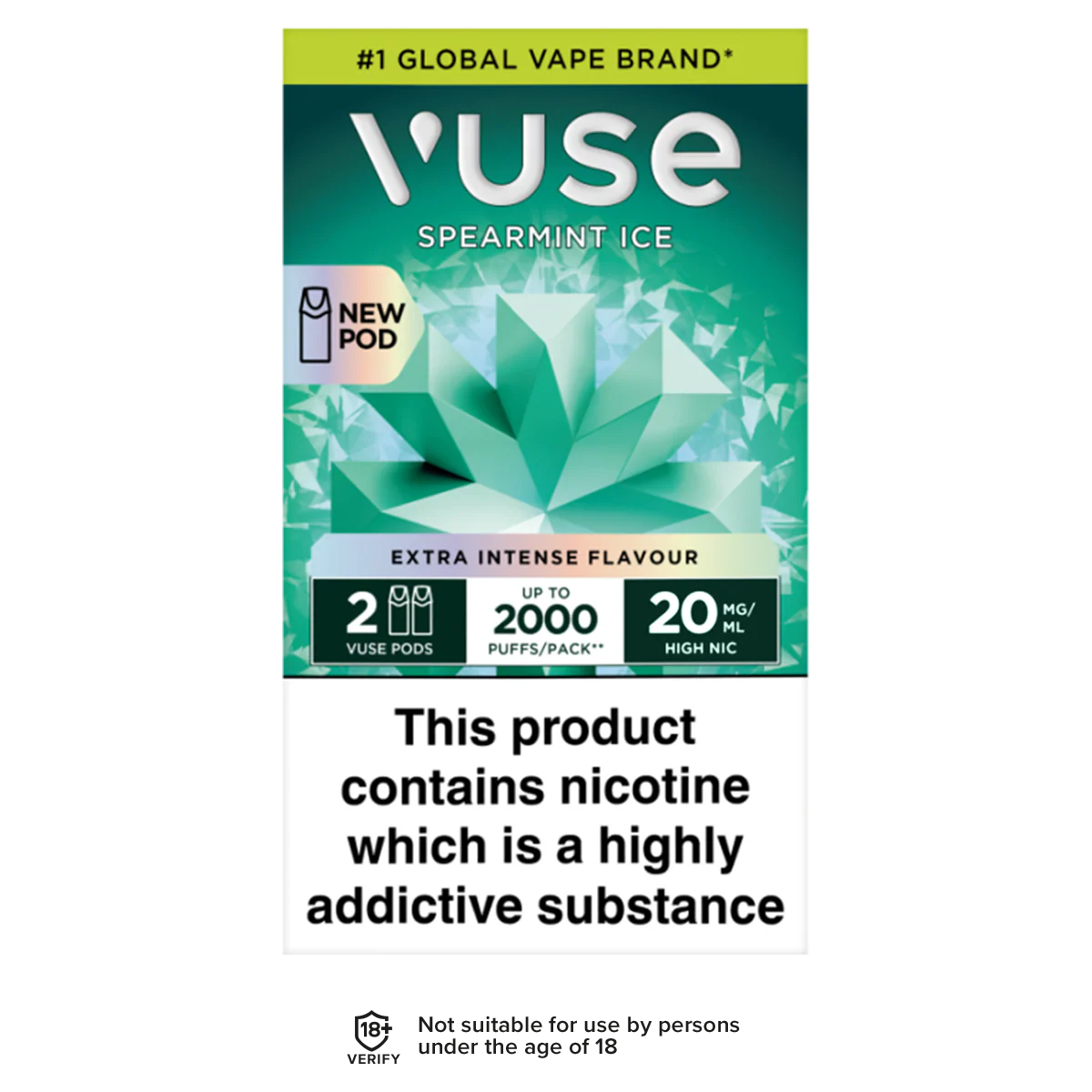 Spear Mint Ice Vuse Pro Pods - Image 2