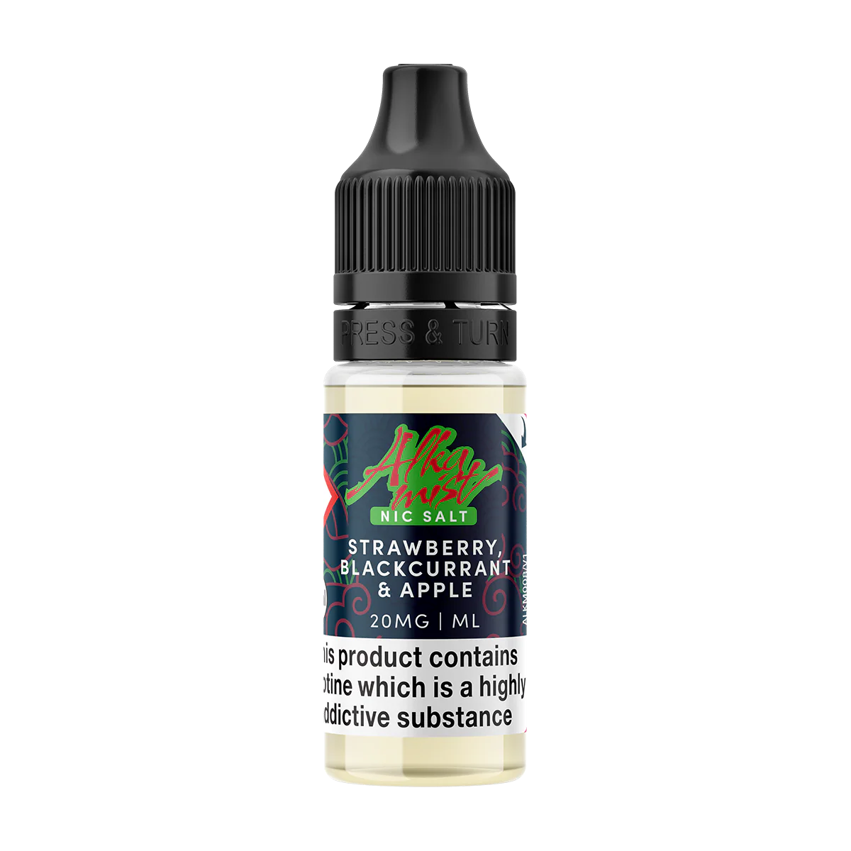 Strawberry, Blackcurrant & Apple Nic Salt by Alka Mist 10ml - Image 2