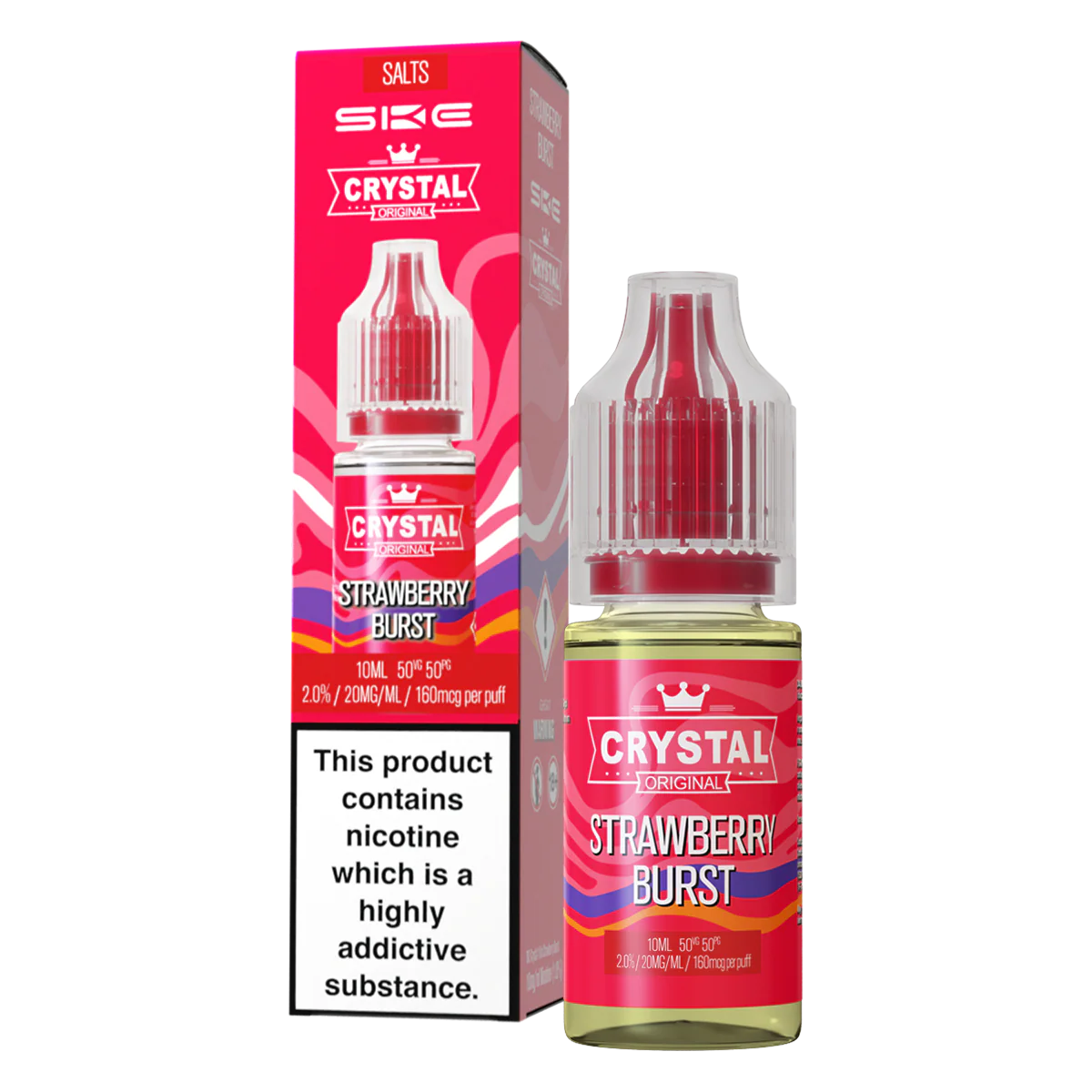 Strawberry Burst Nic Salt by SKE Crystal 10ml - Image 2