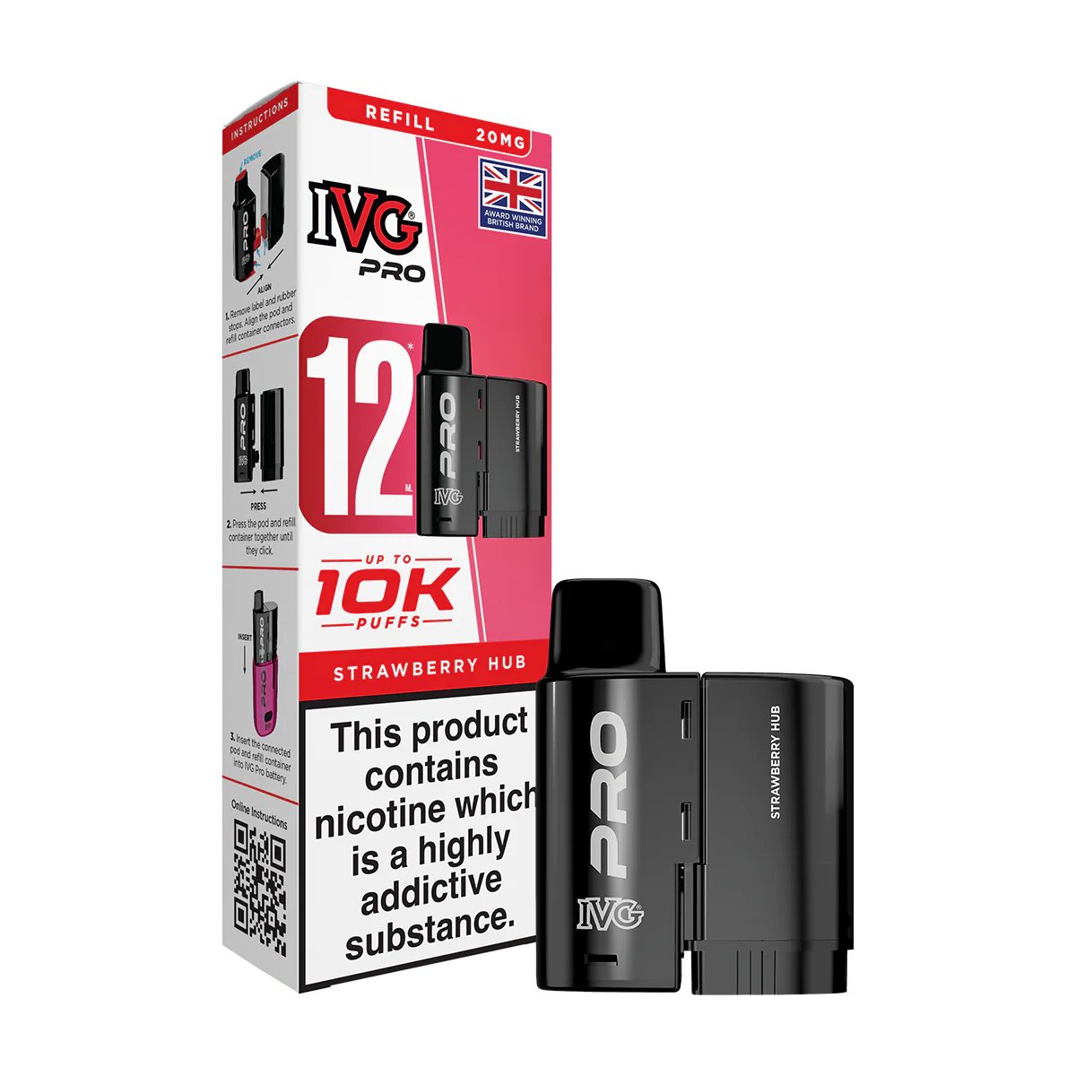Strawberry Hub IVG Pro 12 Refill Pack