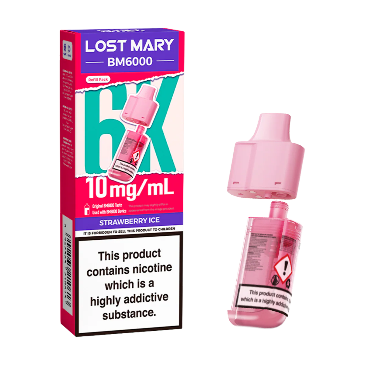 Strawberry Ice Lost Mary BM6000 Refill Pack - Image 2