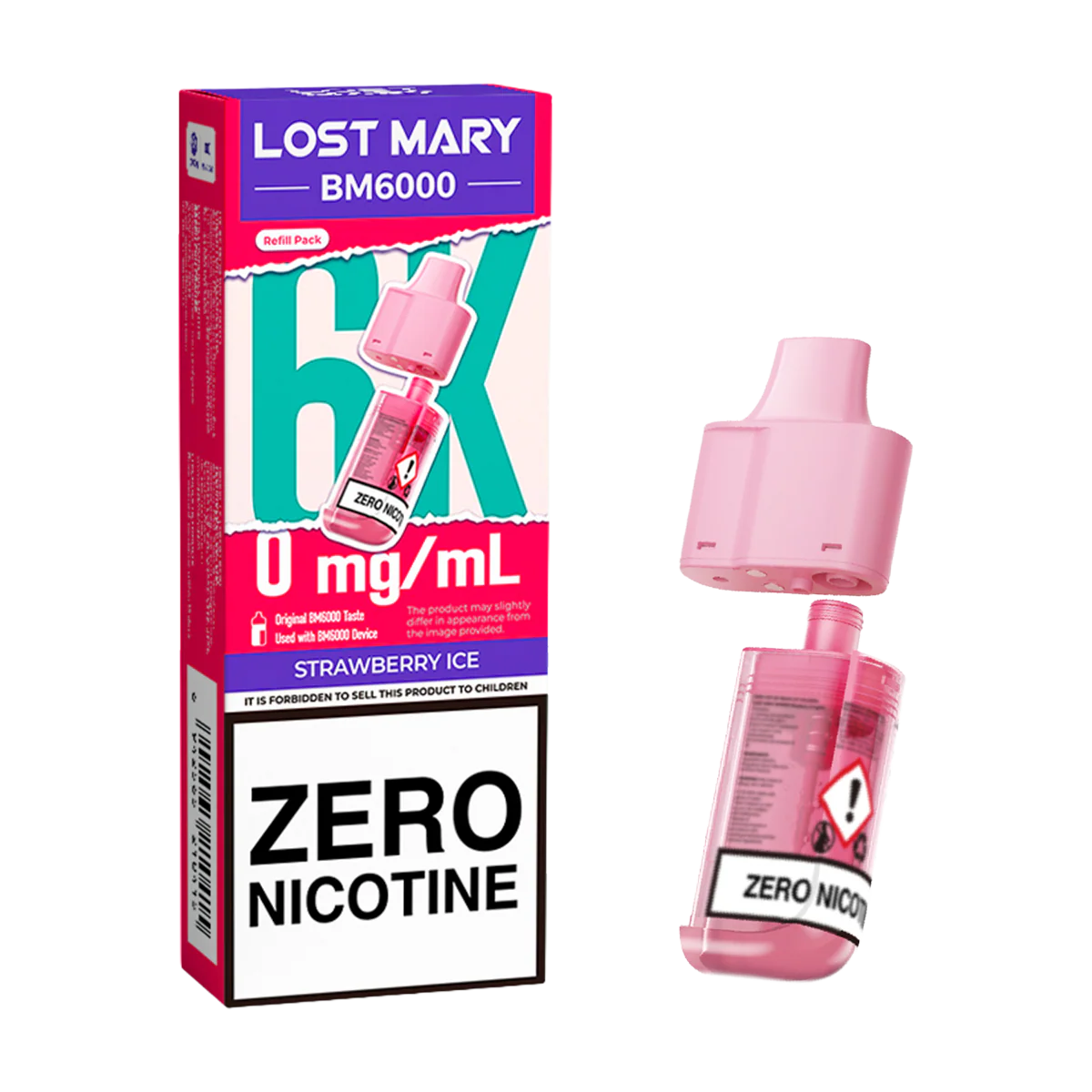 Strawberry Ice Lost Mary BM6000 Refill Pack - Image 3
