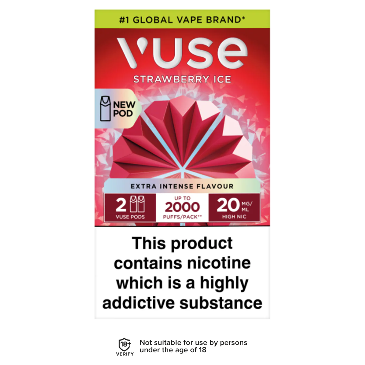 Strawberry Ice Vuse Pro Pods - Image 2