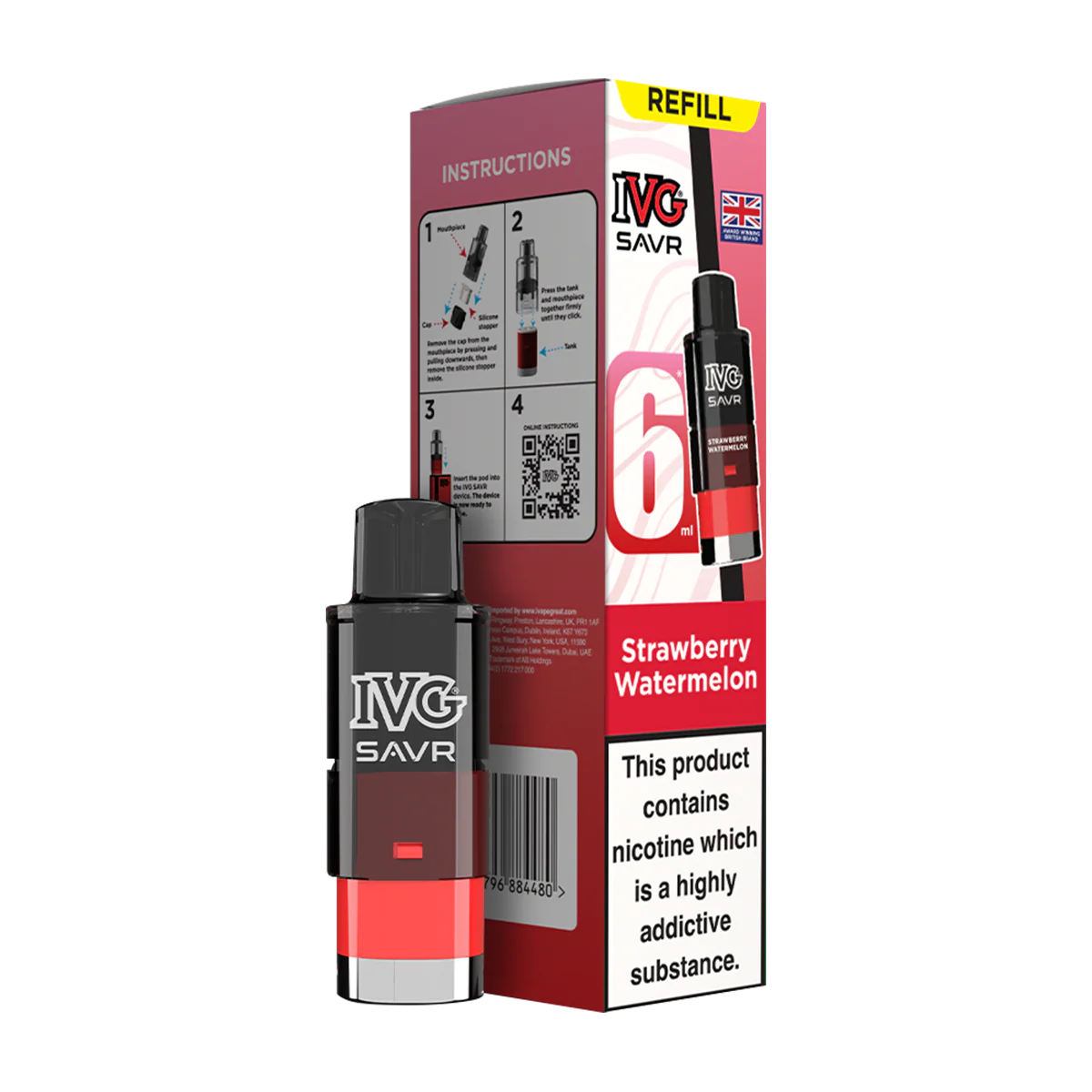Strawberry Watermelon IVG SAVR Refill Pack