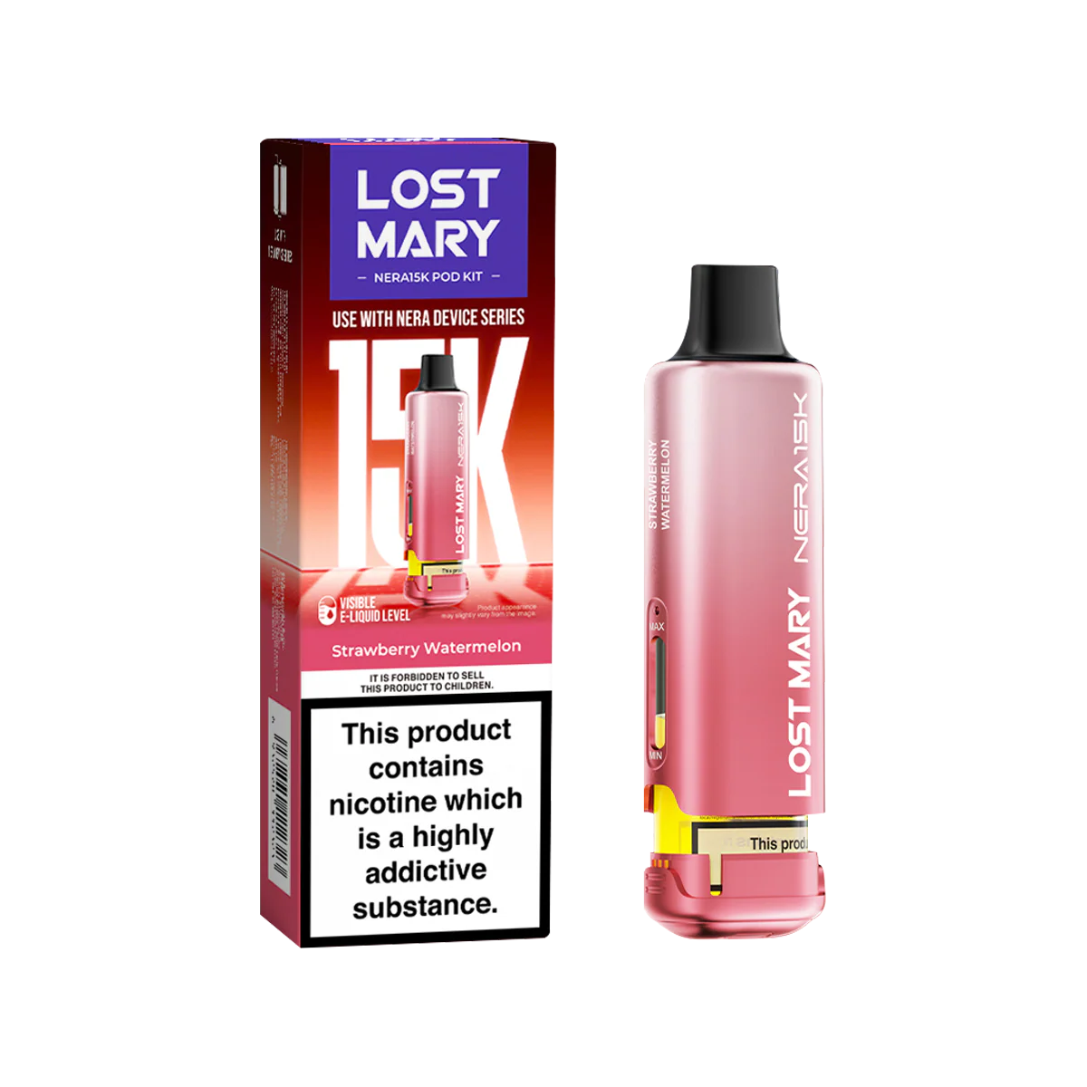 Strawberry Watermelon Lost Mary NERA15K Refill Pack