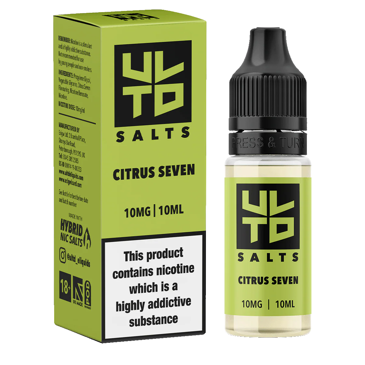 ULTD Citrus Seven Nic Salt - 10ml - Image 2
