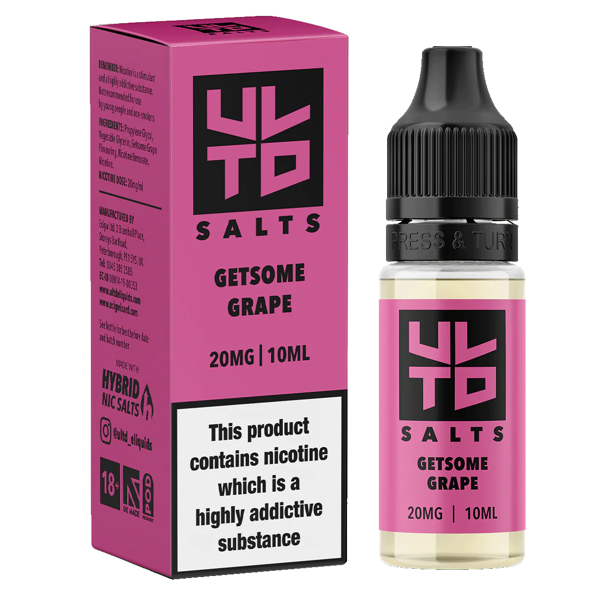 ULTD Getsome Grape Nic Salt - 10ml - Image 3