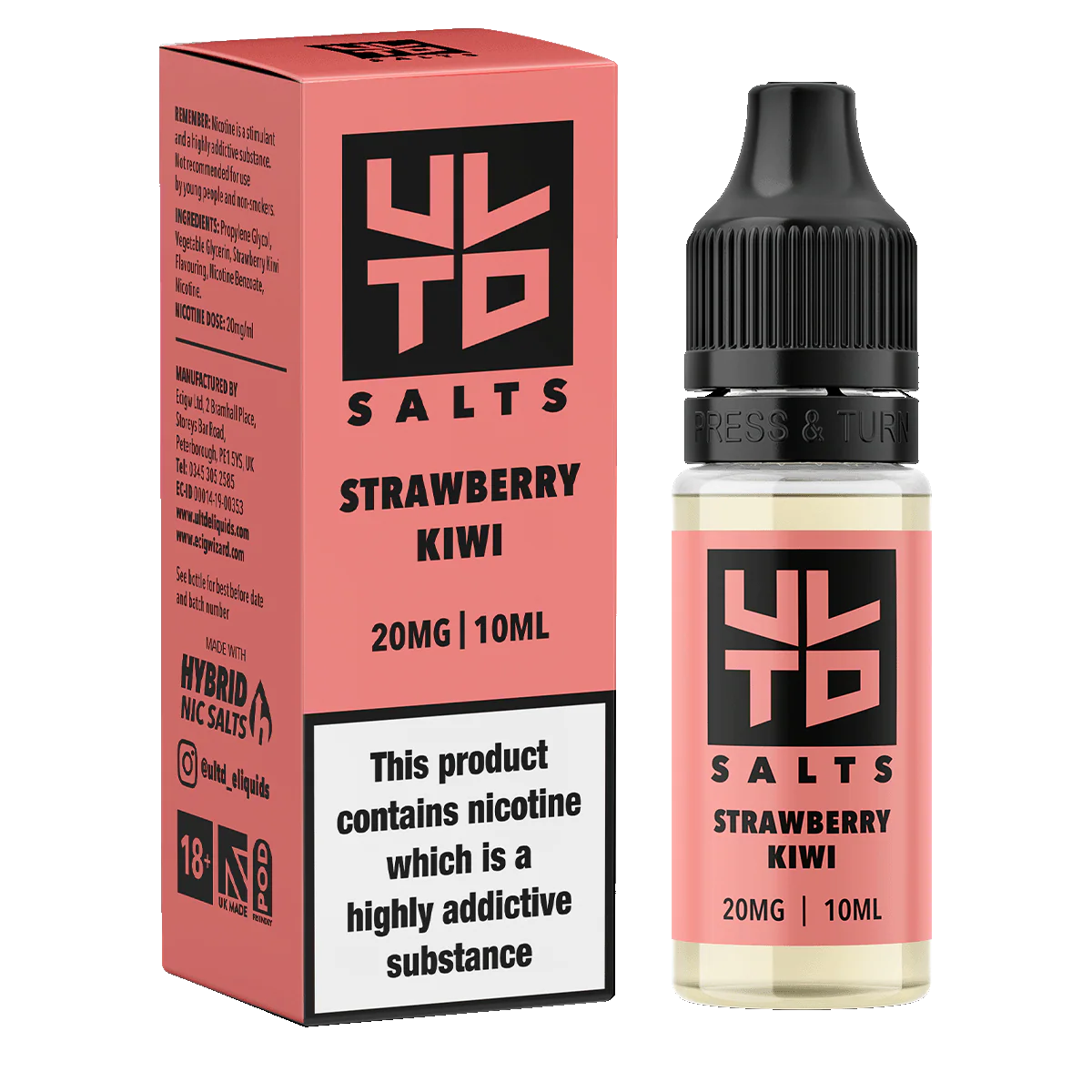 ULTD Strawberry Kiwi Nic Salt - 10ml - Image 3