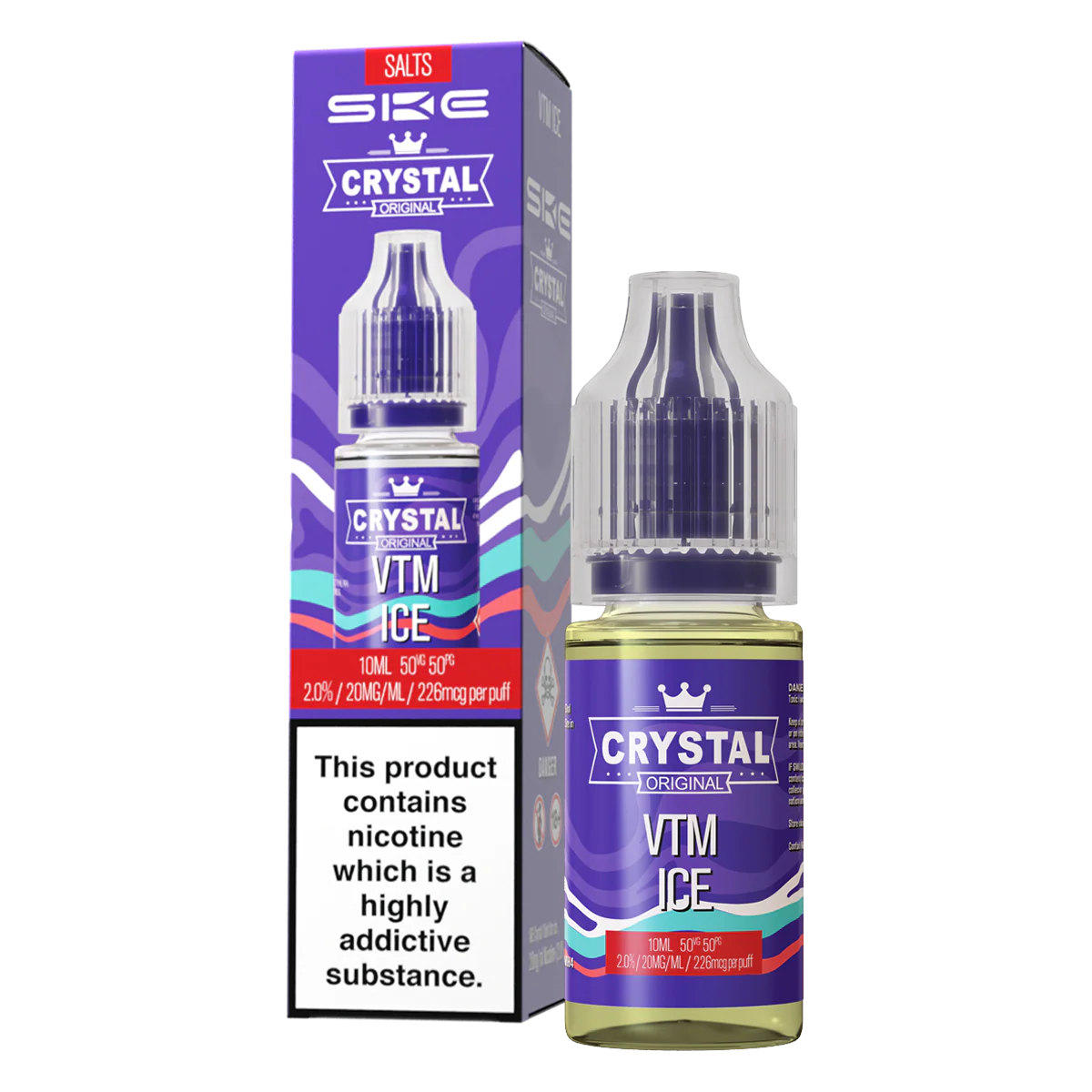 VTM Ice Nic Salt by SKE Crystal 10ml - Image 2