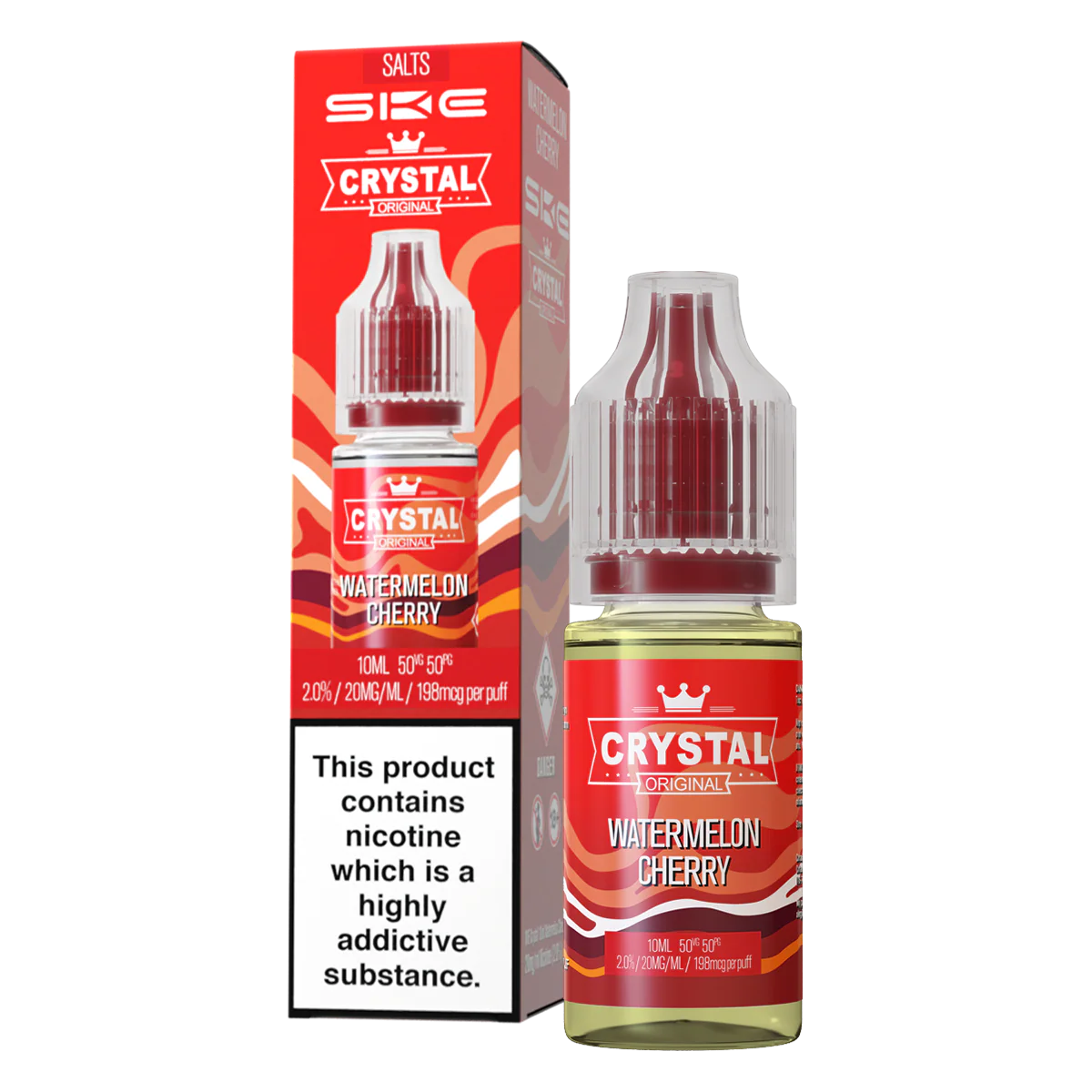 Watermelon Cherry Nic Salt by SKE Crystal 10ml - Image 2