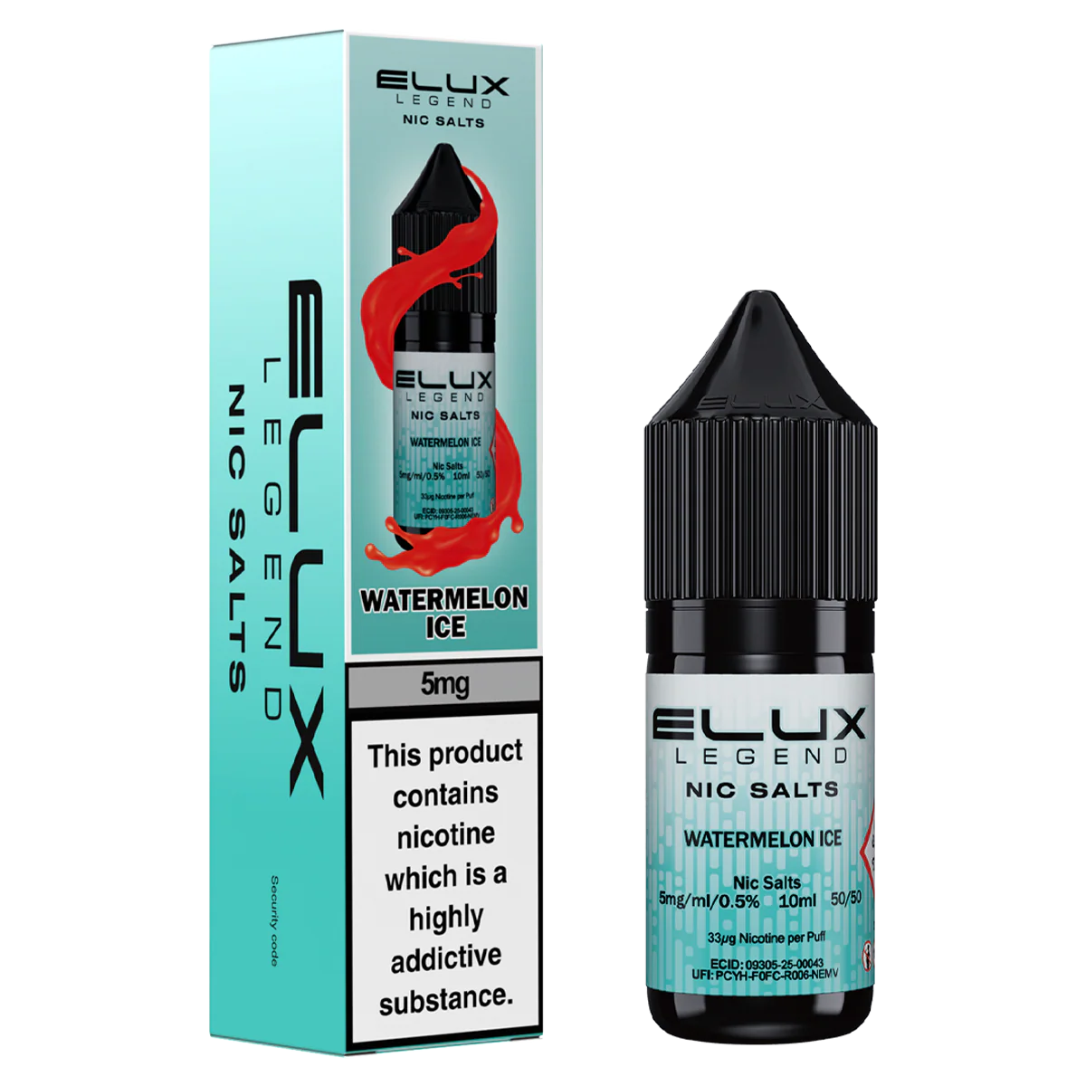Watermelon Ice Nic Salt by Elux 10ml - Image 2