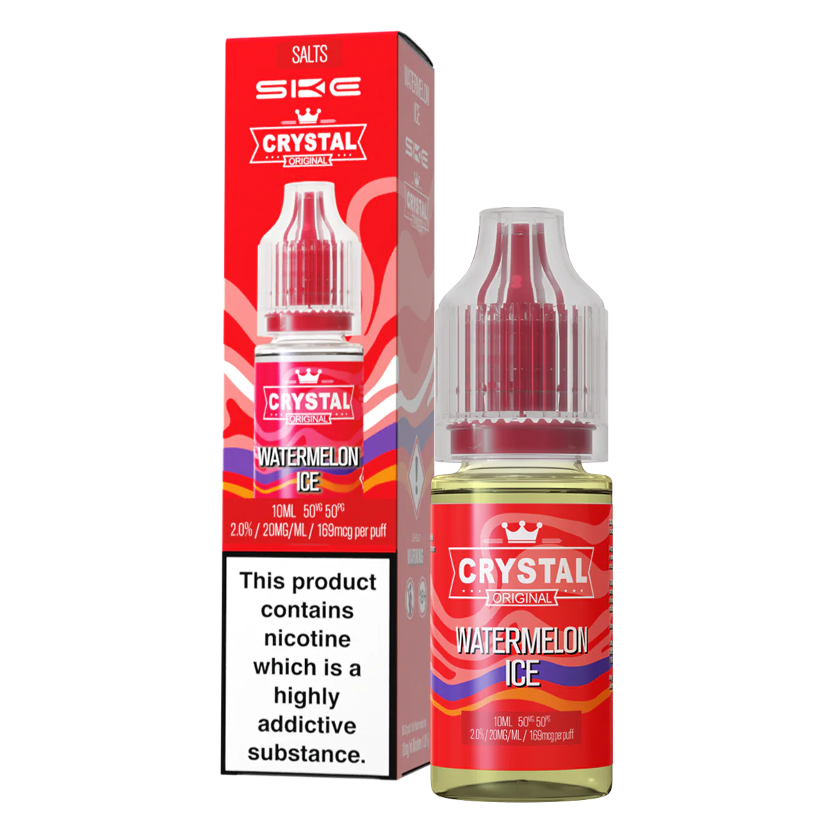 Watermelon Ice Nic Salt by SKE Crystal 10ml - Image 2