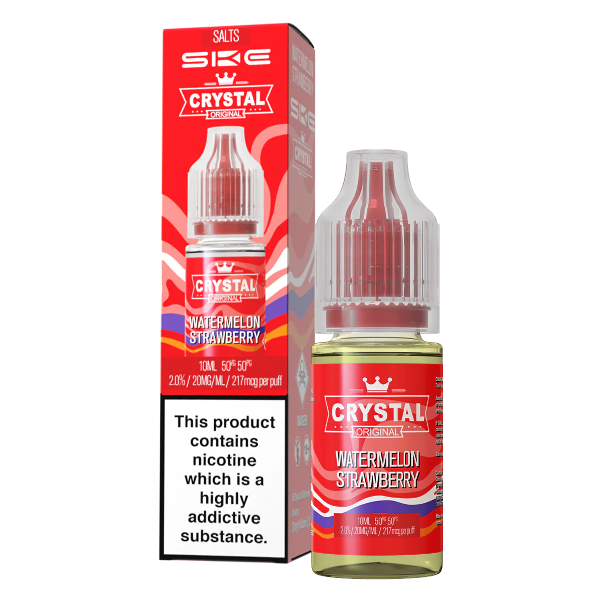 Watermelon Strawberry Nic Salt by SKE Crystal 10ml - Image 2