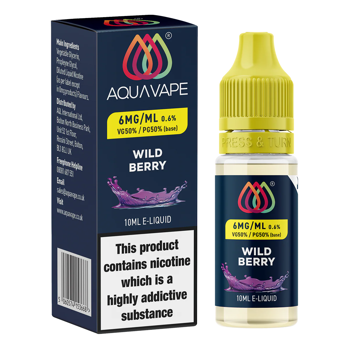 Wild Berry E-Liquid by Aquavape - 10ml - Image 4