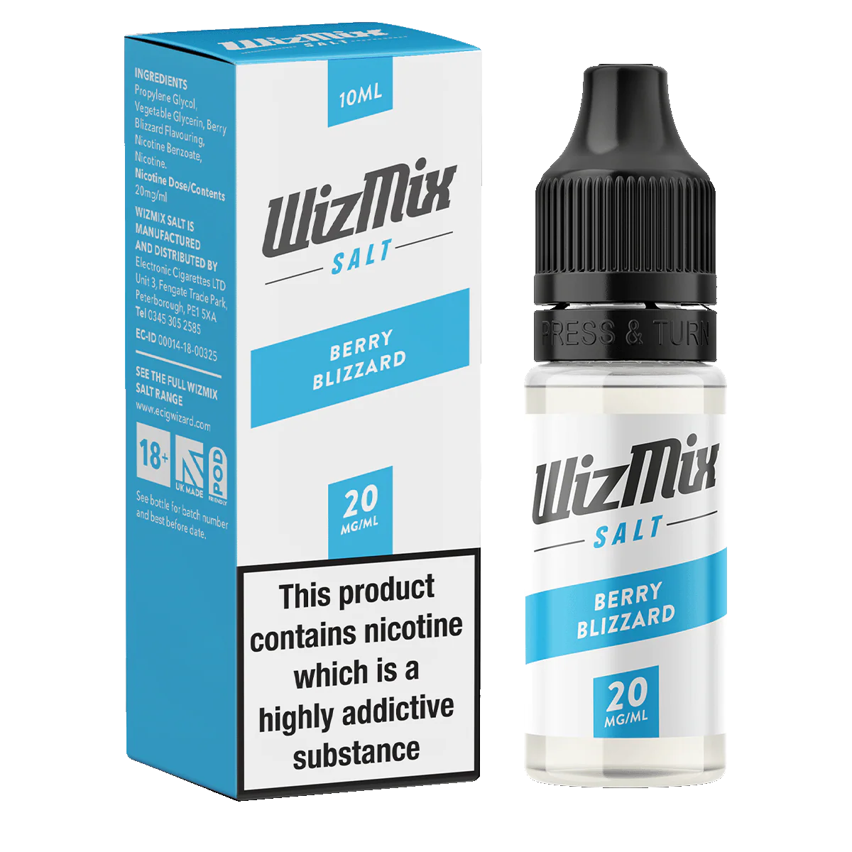 Wizmix Salt Berry Blizzard - 10ml - Image 2