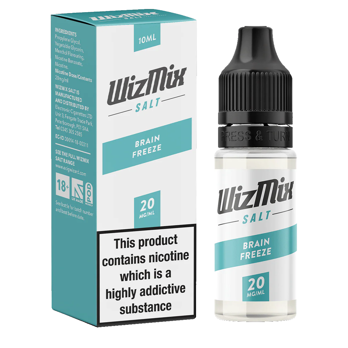 Wizmix Salt Brain Freeze - 10ml - Image 2