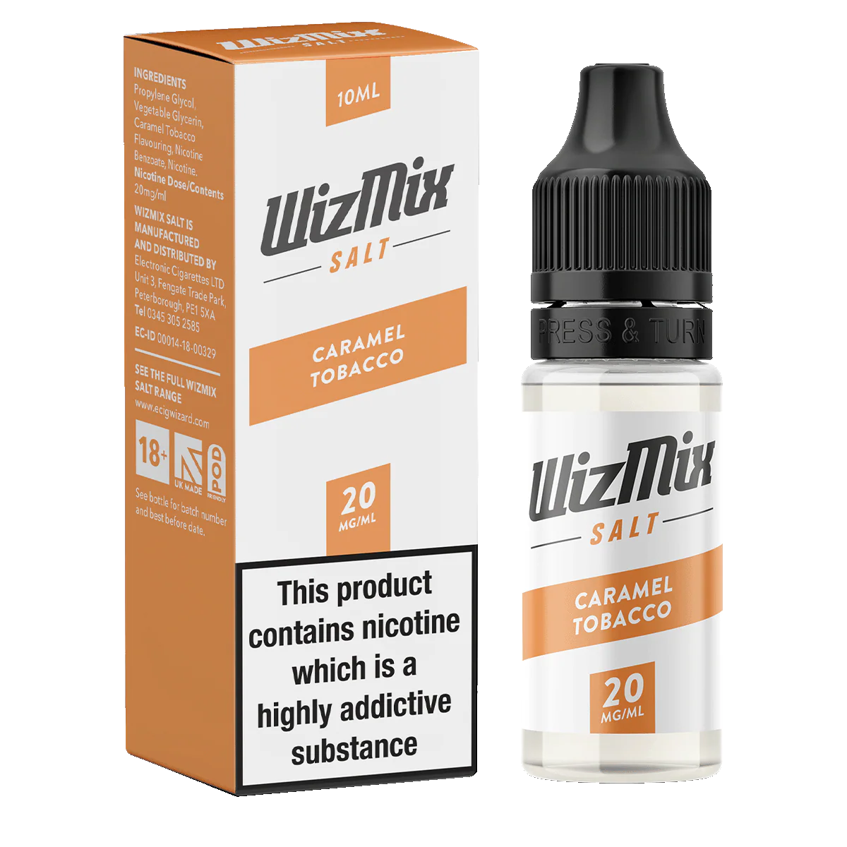 Wizmix Salt Caramel Tobacco - 10ml - Image 2