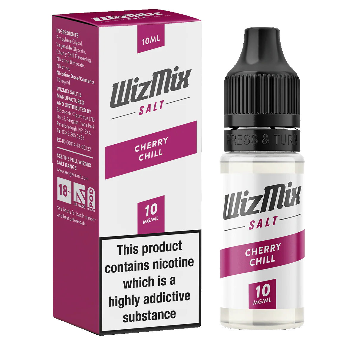 Wizmix Salt Cherry Chill - 10ml - Image 2