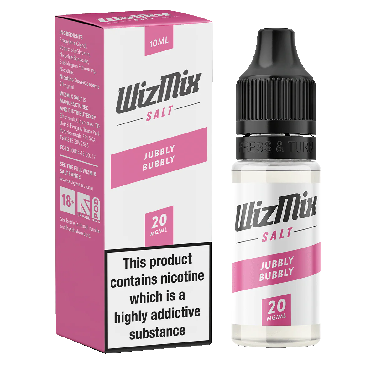 Wizmix Salt Jubbly Bubbly - 10ml - Image 2