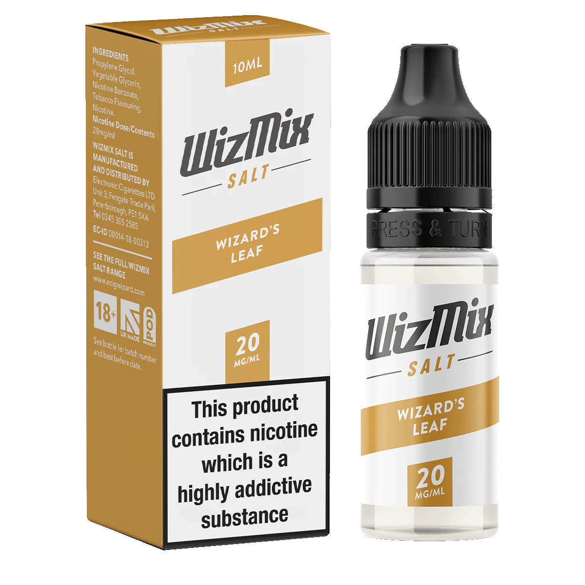 Wizmix Salt Wizards Leaf - 10ml - Image 2