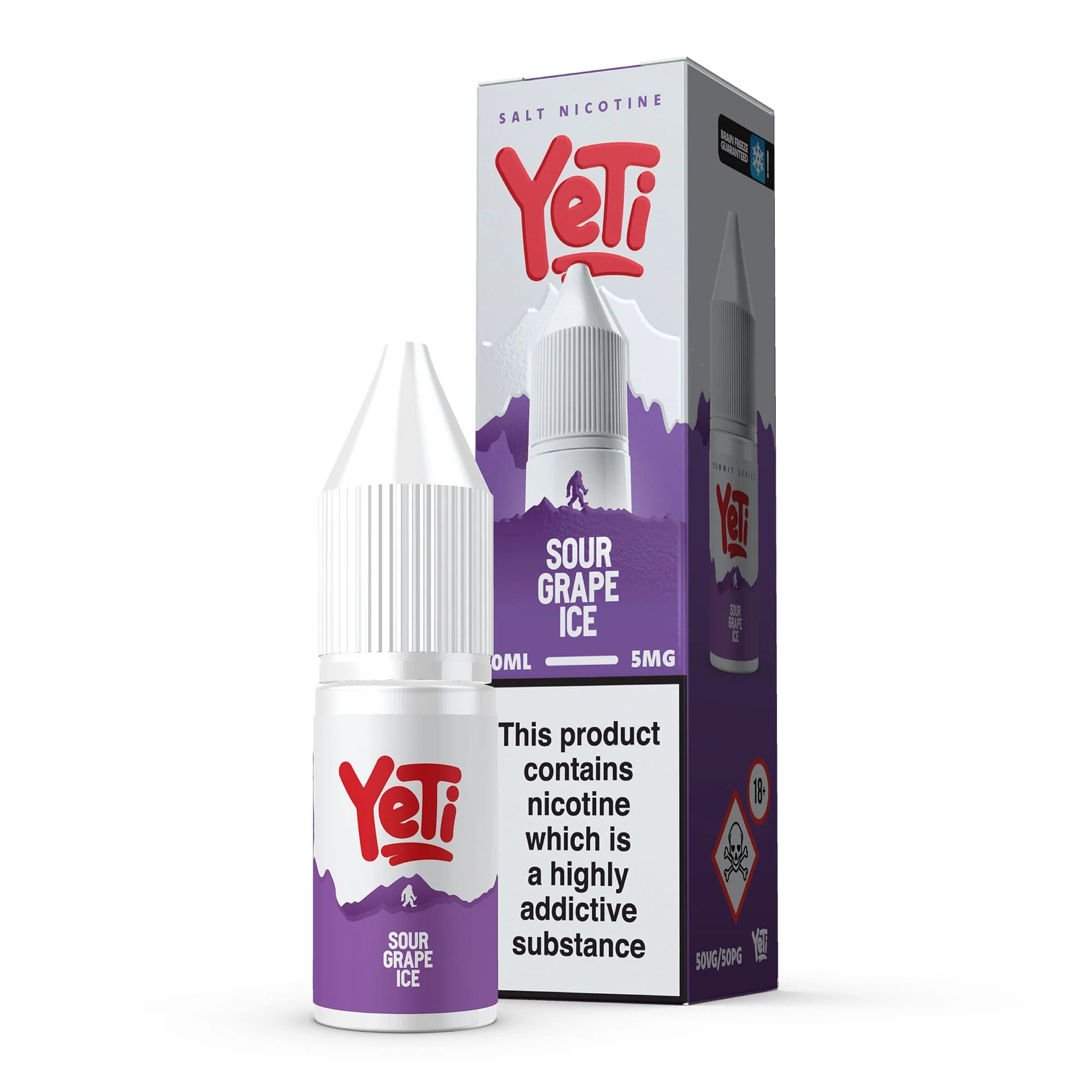 Sour Grape Ice Nic Salt E-Liquid by Yeti - Image 2