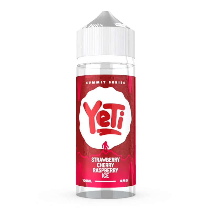 Strawberry Cherry Raspberry Ice 100ml Shortfill E-Liquid by Yeti Summit Series - Image 2